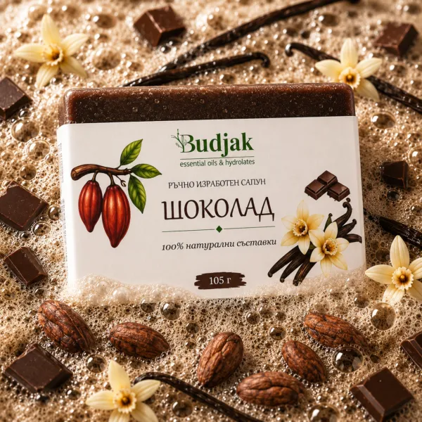 Ръчно изработен сапун с шоколад 105 г